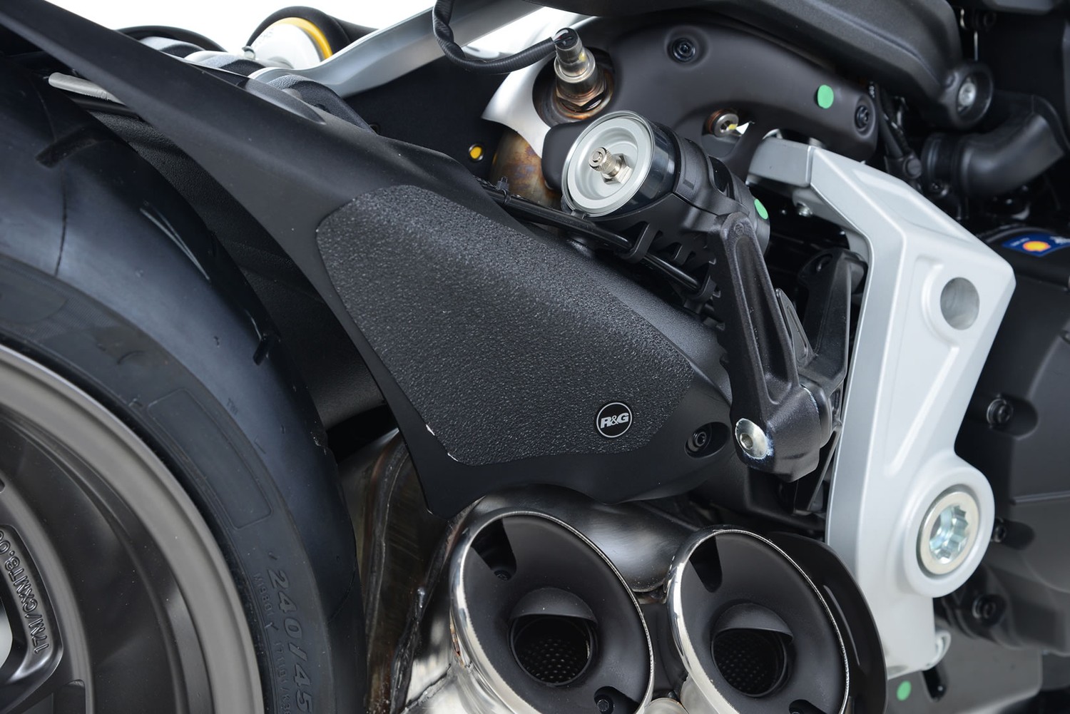 R&G Racing Boot Guard 4-Piece (3 on left, 1 on right. Includes passenger foot scrape protection) for Ducati Diavel 1260 (S) '21-'22, X-Diavel/S '16-'22 R&G Racing Boot Guard 4-Piece (3 on left, 1 on right. Includes passenger foot scrape protection) for Ducati Diavel 1260 (S) '21-'22, X-Diavel/S '16-'22